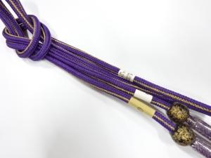 未使用品　正絹　撚り房　手組帯締め